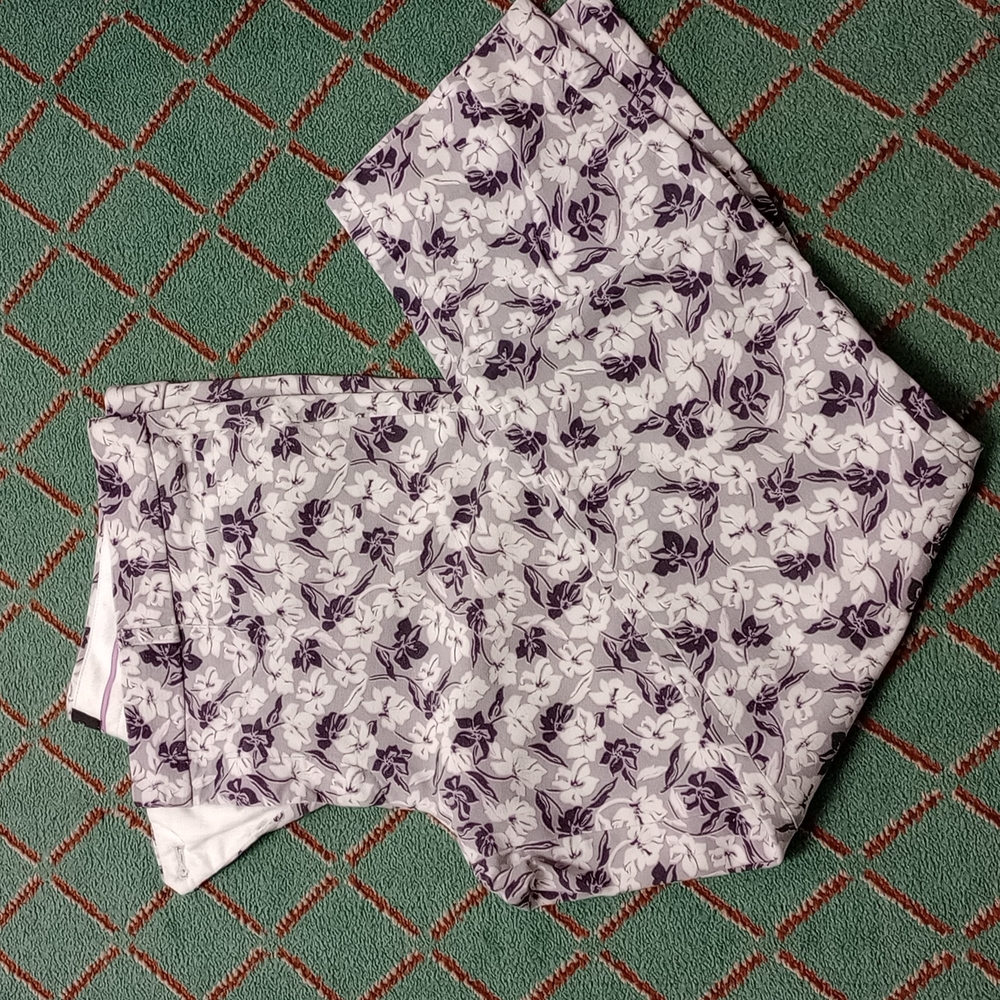Banana Republic printed Sloan fit pants